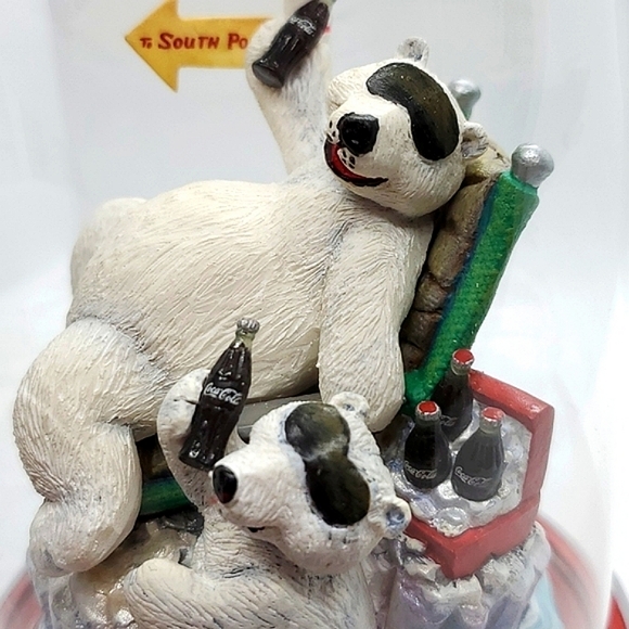 Coca-Cola Polar Bears Iceberg Break Cloche Limited Edition Franklin Mint - Picture 12 of 16
